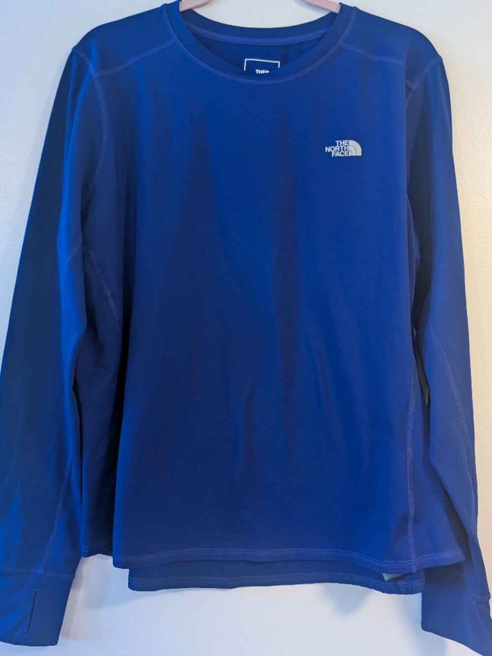 North Face Cobalt blue LS shirt